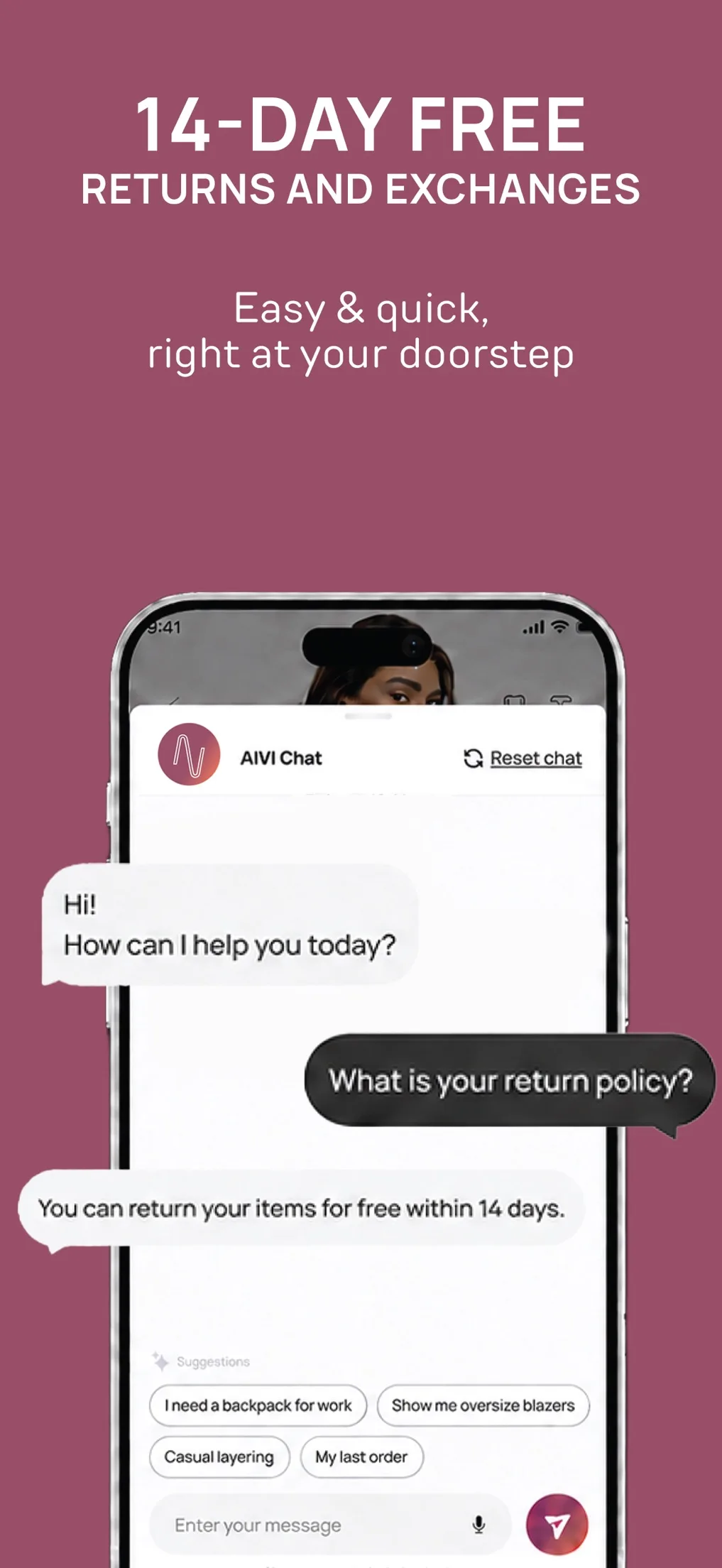 AIVI Chat AI assistant conversation