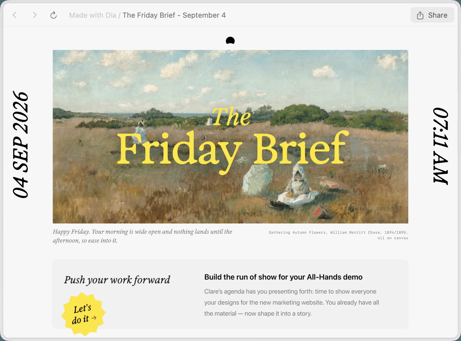 The Friday Brief