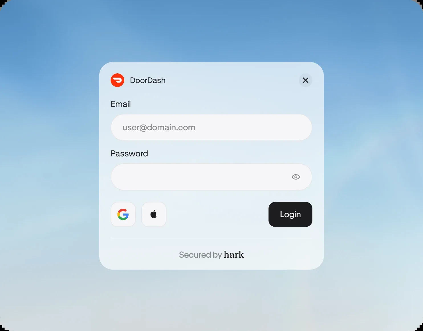 Secured login