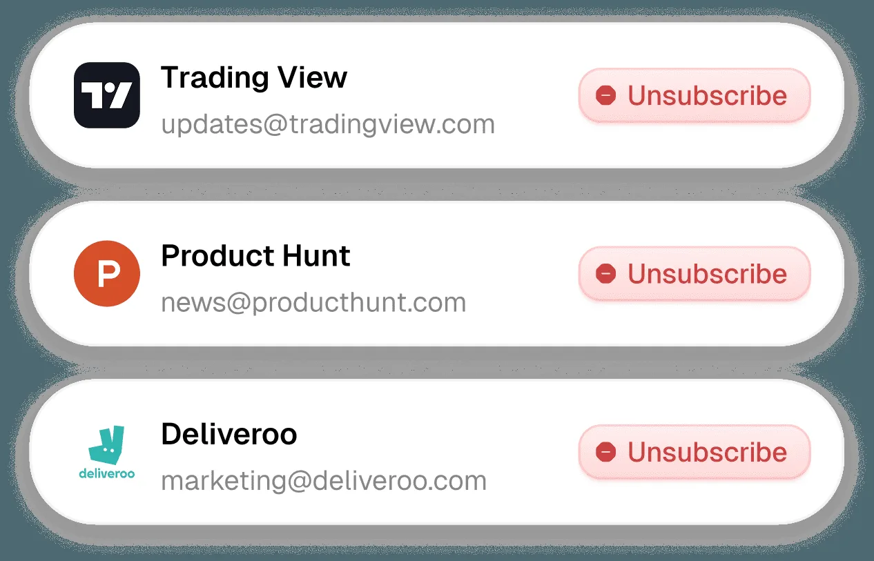 Bulk unsubscribe