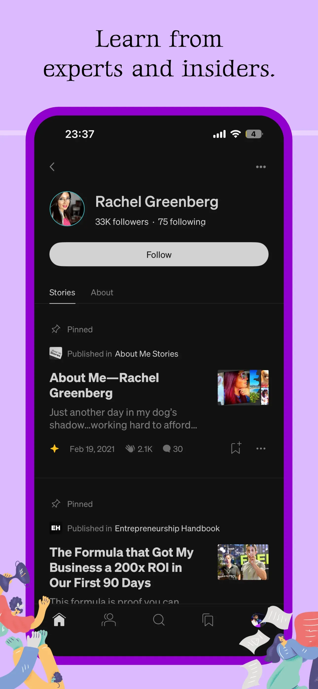 Author listing