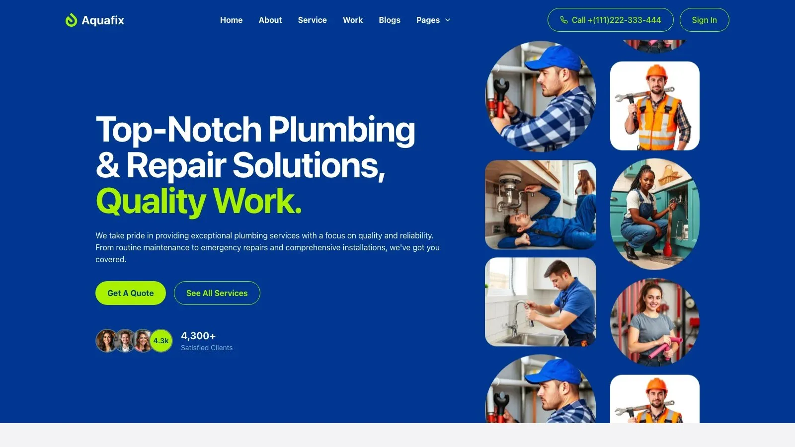 Plumbing site