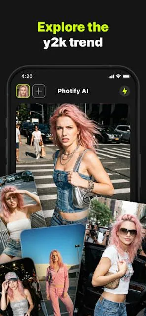 Photify AI Y2K style photo set (Play store listing mirror)