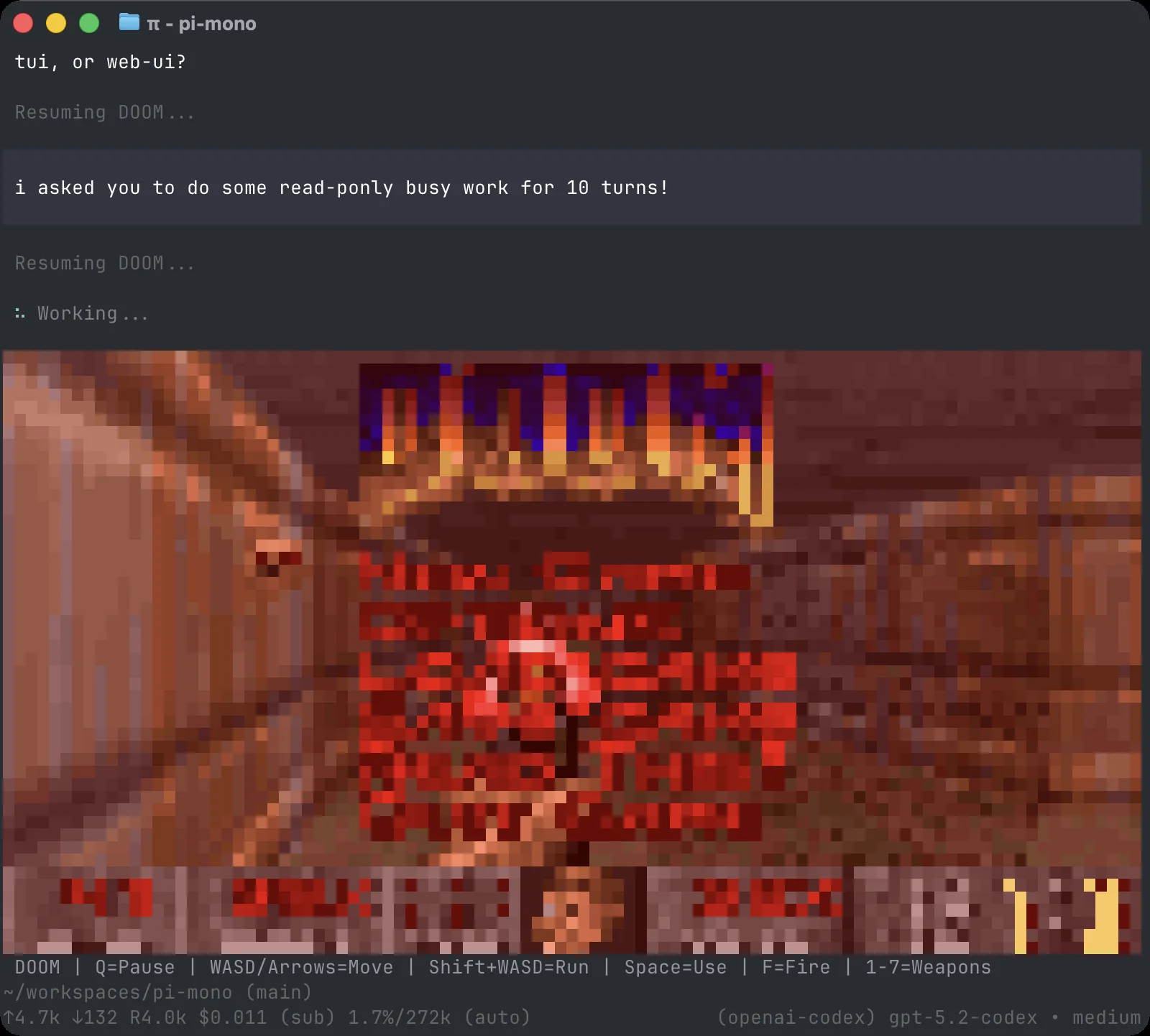 DOOM in terminal