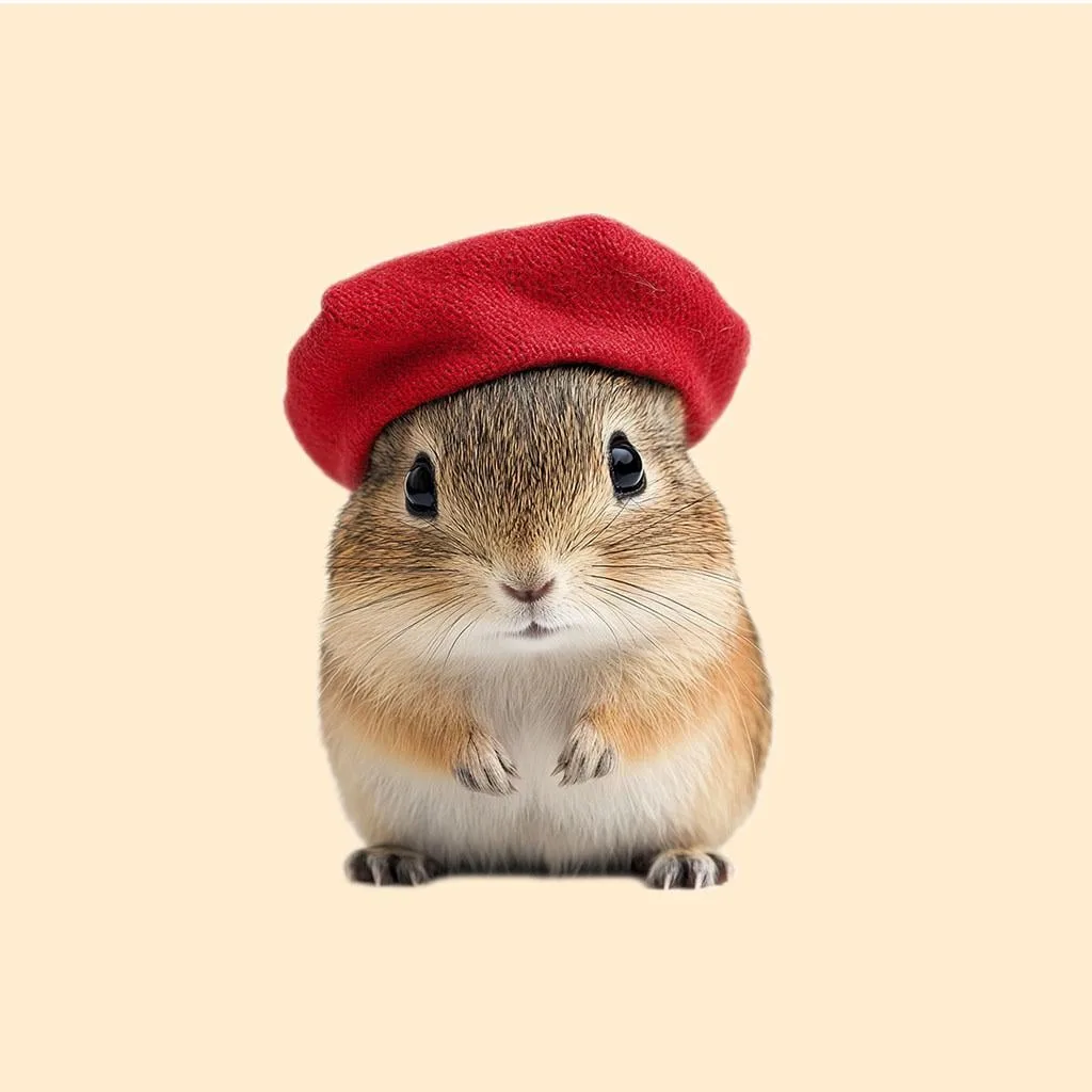 Character in beret